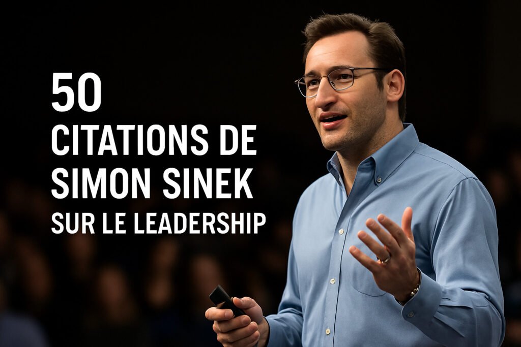 50 citations de Simon Sinek sur le leadership.