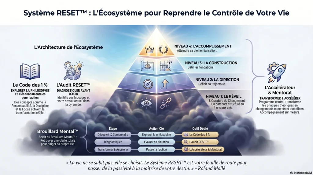 Le Système RESET™ Plus qu'une méthode. Un écosystème complet de reconstruction personnelle