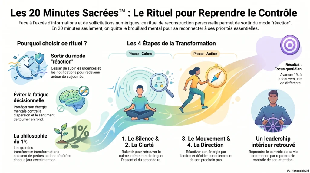 Les 20 Minutes Sacrées™ Le rituel quotidien pour reprendre le contrôle de votre vie