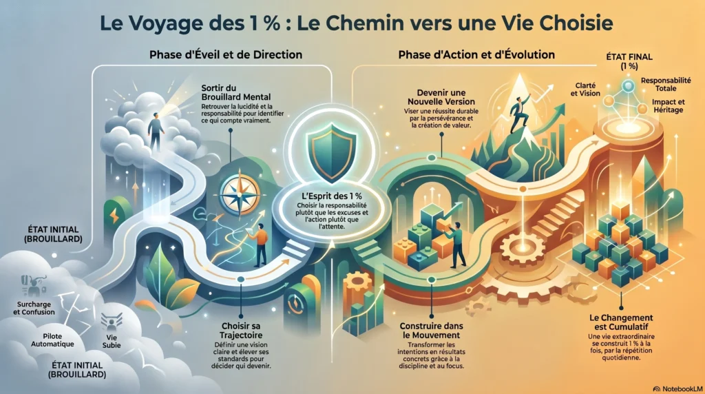Le Voyage des 1 %™ Le chemin de transformation pour passer d'une vie subie à une vie choisie et adopter le Code des 1 %