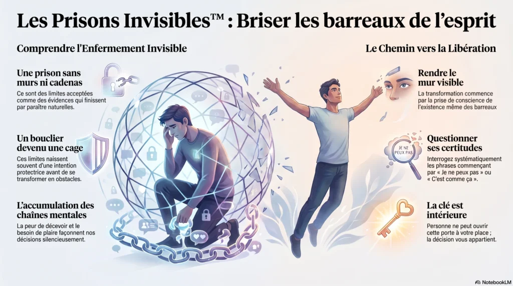 LES PRISONS INVISIBLES™ Les barreaux les plus solides sont souvent ceux que l'on ne voit plus.