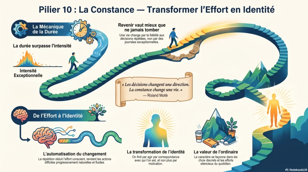 PILIER 10 — LA CONSTANCE Donner au changement le temps de devenir durable