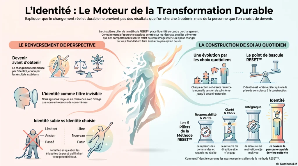 PILIER 5 — L'IDENTITÉ Devenir la personne capable de construire sa nouvelle vie